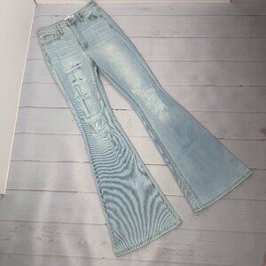 NWT Cello High Rise Distressed Flare Jeans Size 5